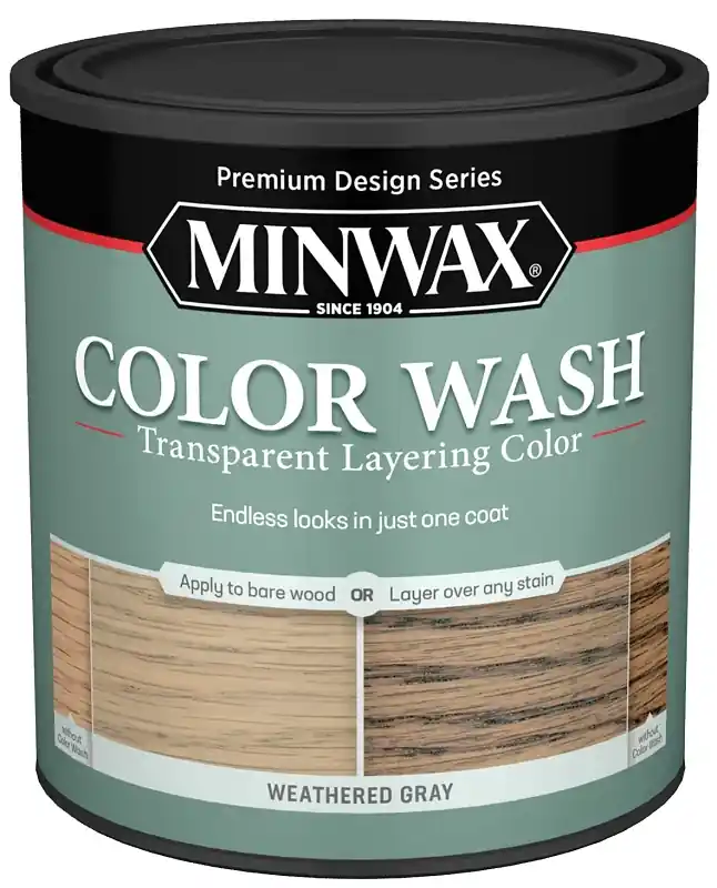 Minwax 400140000 Wood Stain, Weathered Gray, Liquid, 1 qt, Pack of 4 Deal