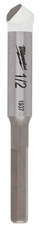 Clearance Milwaukee 48-20-8995 Drill Bit, 1/2 in Dia, 3-3/4 in OAL, 1/4 in Dia Shank, Round Shank