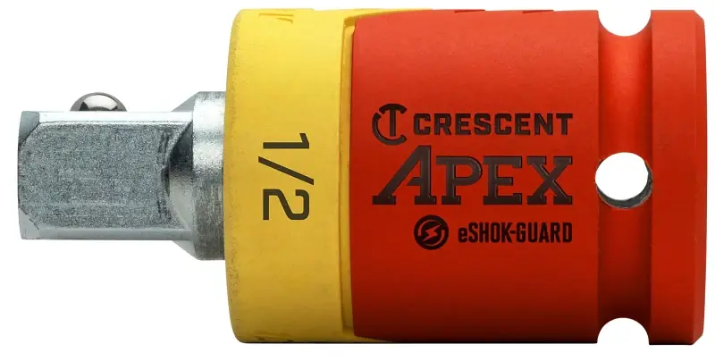 Crafted Crescent APEX eSHOK-GUARD Series CAEAD332 Socket Isolator Extension, 1/2 in Drive, Square Drive, 2-5/8 in L