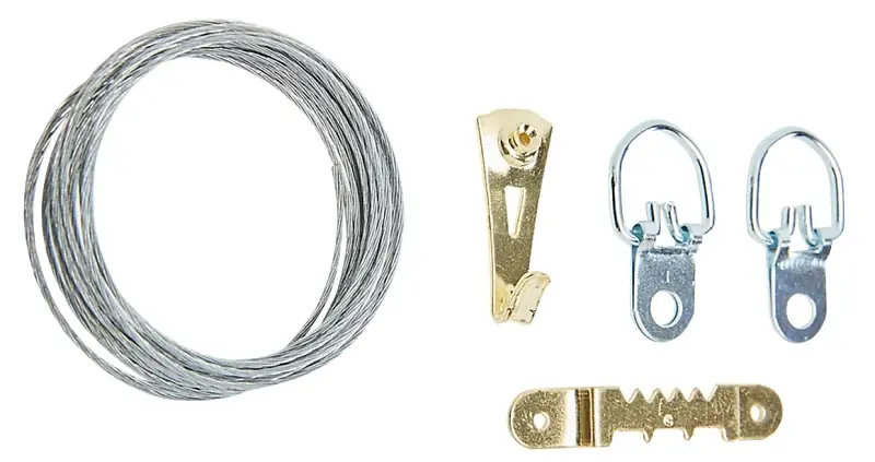 National Hardware N260-399 Picture Hanger Kit, Steel, Brass Hot Picks