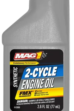Grab Now Mag 1 MAG63119 2-Cycle Full Synthetic Engine Oil, 2.6 oz Bottle, 12/PK, Pack of 12