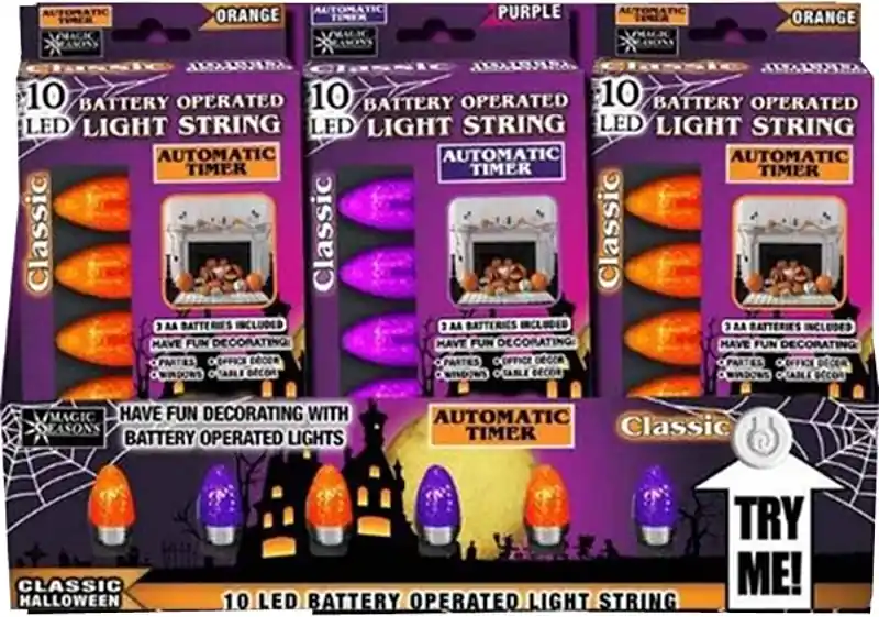 Don't Miss Out Hometown Holidays 70269 String Light, 10 -Lamp, LED Lamp, Pack of 48