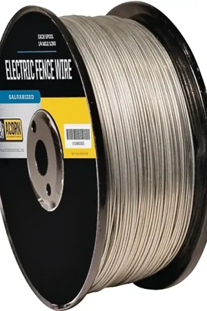 Acorn Hardware EFW1914 Electric Fence Wire, 19 ga Wire, Metal Conductor, 1/4 mile L In Demand