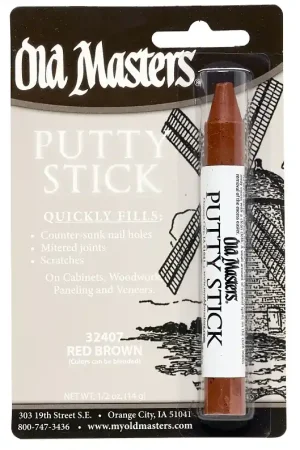 Hassle-Free Returns Old Masters 32407 Putty Stick, Brown/Red