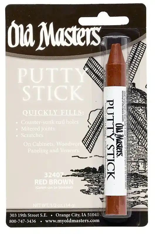 Hassle-Free Returns Old Masters 32407 Putty Stick, Brown/Red