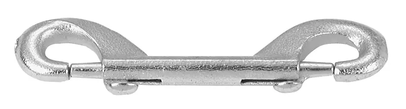 Best Choice Campbell T7605521 Double-Ended Bolt Snap, 4-3/4 in, 110 lb Working Load, Malleable Iron, Zinc
