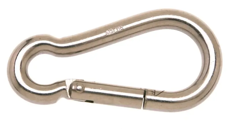 Bargain Campbell T7630406 Spring Snap Link, 1/4 in, 160 lb Working Load, Stainless Steel