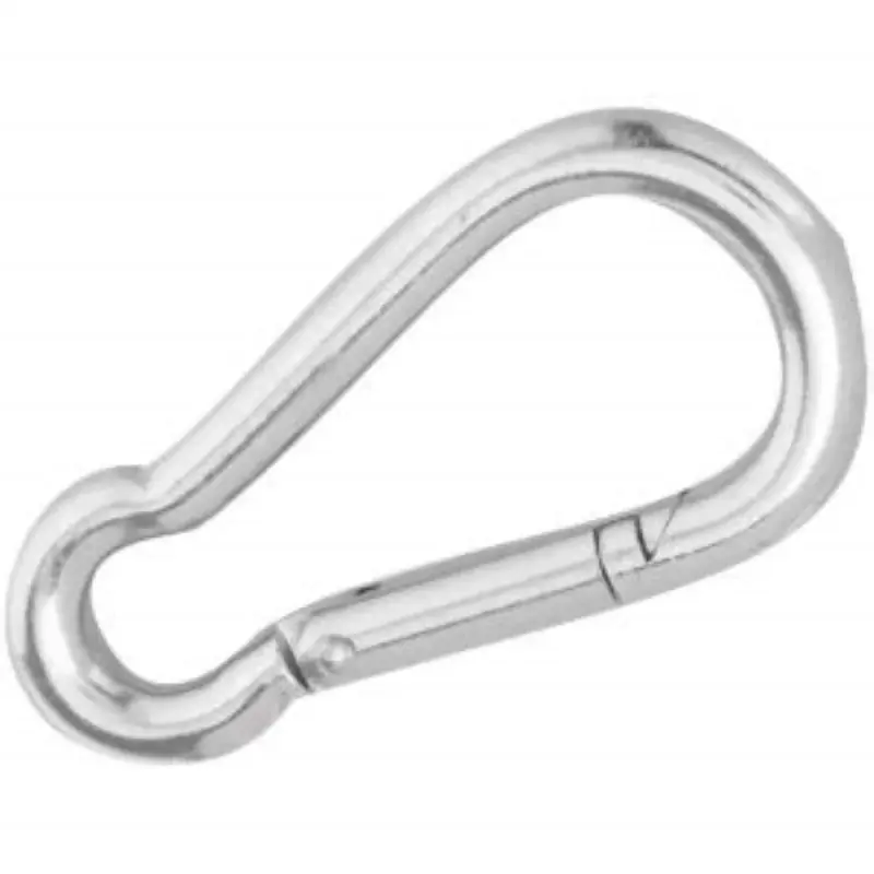 Top Pick Campbell T7645016 Spring Snap Link, 0.28 in Snap Opening, 2.4 in L Dimensions, 5/16 in, 130 lb Working Load, Steel, Zinc, Pack of 10