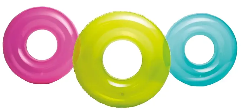 Don't Miss Out Intex 59260EP Transparent Swim Tube, Assorted, Pack of 24