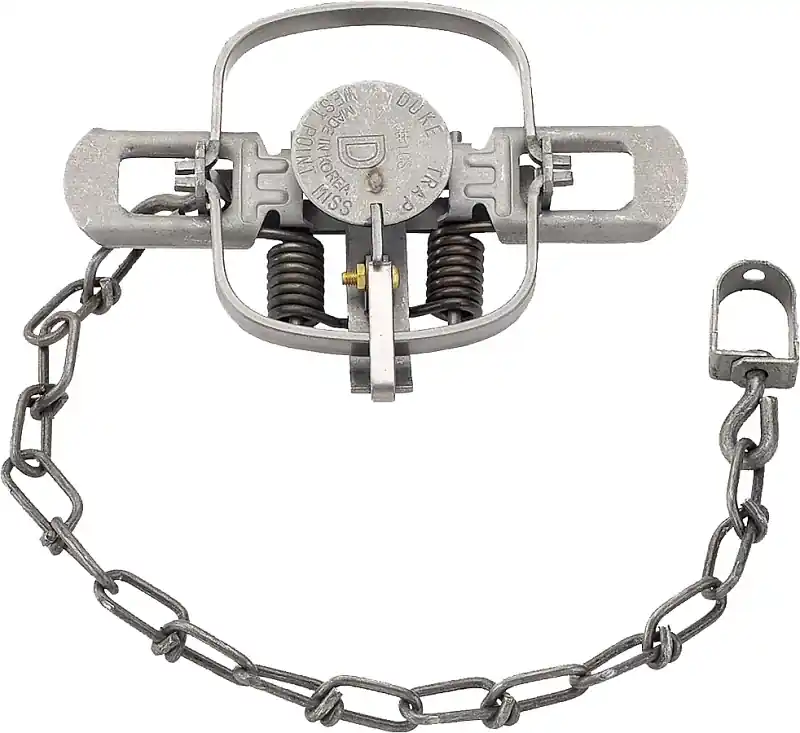 Duke Traps 0469 Coil Spring Trap, Spring Locking, For: Mink, Muskrat, Raccoon New Release