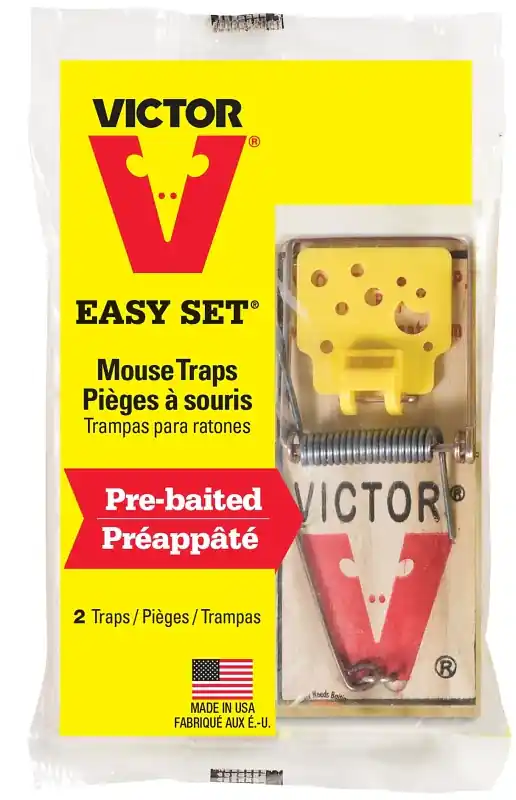 Victor Easy Set M035 Mouse Trap, Reusable, Wood Buy Direct