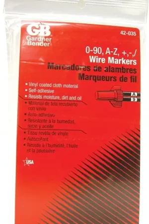 Top Pick Gardner Bender 42-035 Pocket-Sized Wire Markers Booklet