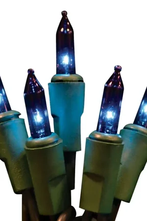 Holiday Bright Lights 201002MBX Light Set, 100-Lamp, Incandescent Lamp, Blue Lamp, 46 ft L Next Day Delivery