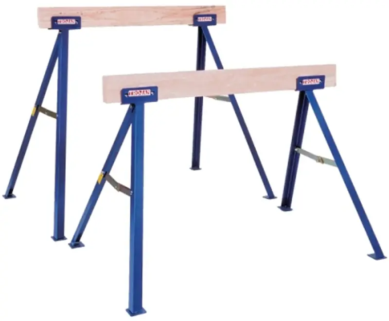 Qualcraft TS27 Sawhorse, 27 in H, Steel, Blue Special Offer