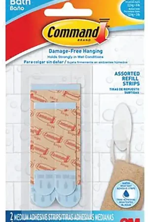 Authentic Command BATH22-ES Bath Refill Strip, Blue, 5 lb