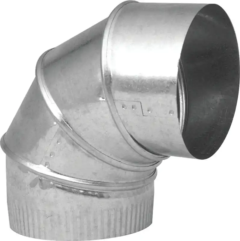 Imperial GV0291-C Adjustable Elbow, 5 in Connection, 30 Gauge, Galvanized Steel Brand New