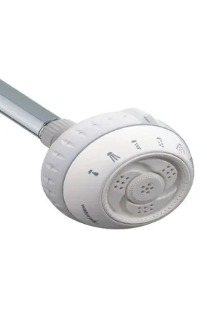 Waterpik Original Shower Massage Series SM-621 Shower Head, 1.8 gpm, 1/2 in Connection, NPT, Brass, 3-7/16 in Dia Fan Favorite