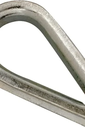 Save Now Campbell T7670629 Wire Rope Thimble, 1/4 in Dia Cable, Malleable Iron, Electro-Galvanized