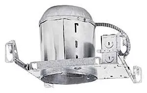 Best Seller Halo H7ICAT Recessed Housing, 10-1/2 in L x 7-1/2 in W x 7 in H Dimensions, New Construction, 6 in Dia Recessed Can