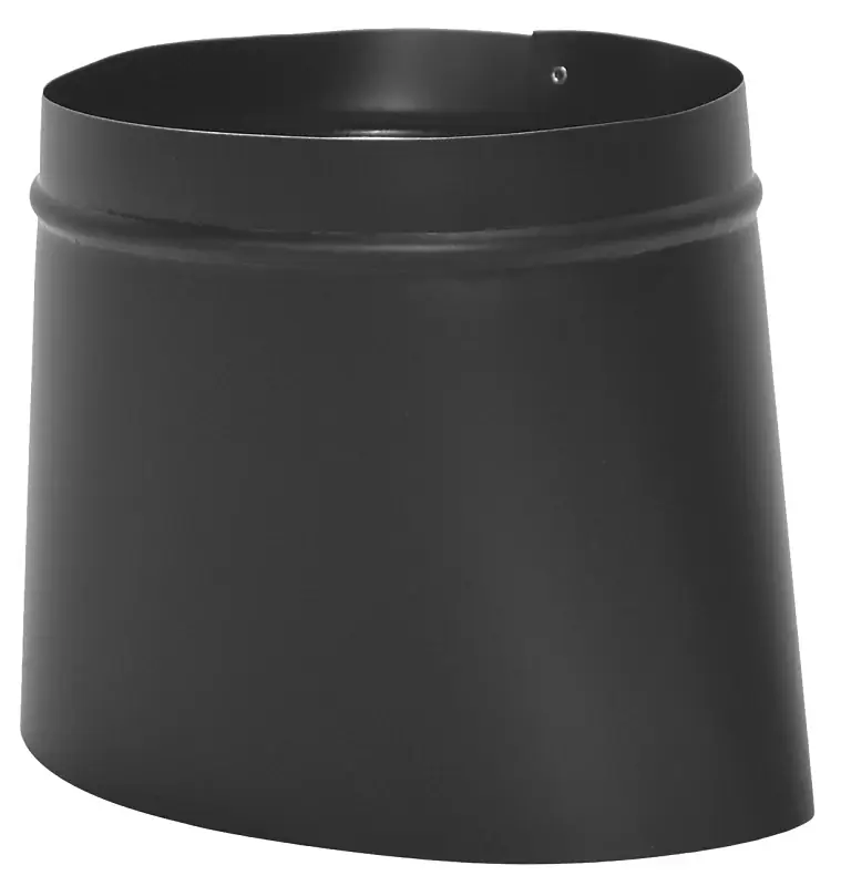 Exclusive Offer Imperial BM0039 Stove Pipe Boot, 7 x 6 in, Crimp, 24 ga Thick Wall, Black, Matte