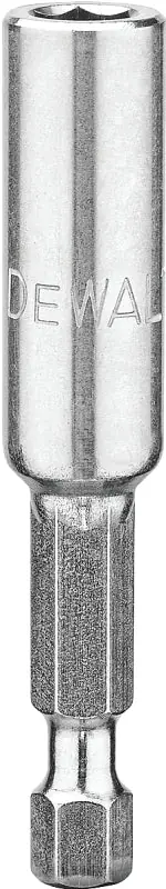 DEWALT DW2046 Bit Tip Holder, 1/4 in Drive, Hex Drive, Steel Authentic