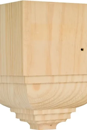 Waddell OCTB52 Crown Corner Block Moulding, Pine, Natural Low Price
