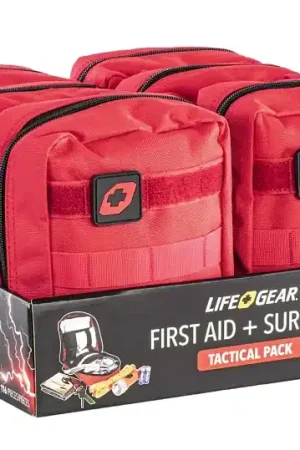 Exclusive Offer LifeGear 41-3806 116-Piece First Aid and Survival Tactical Pack