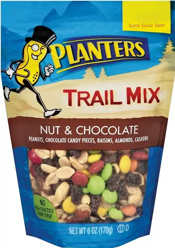 Latest Planters 422491 Trail Mix, Chocolate, Nuts, 6 oz Bag, Pack of 12