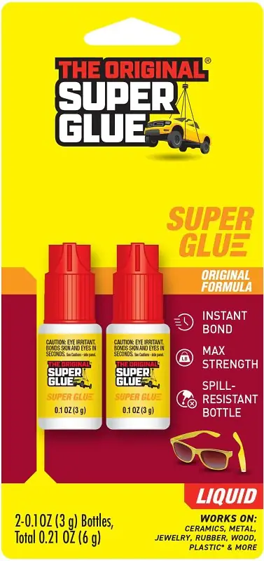 Mega Sale The Original Super Glue 19108 Quick-Setting Adhesive, Liquid, Clear, 3 g