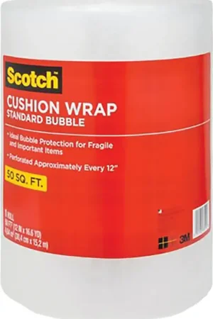 Big Sale Scotch 7954 Cushion Wrap, 50 ft L, 12 in W, Nylon/Polyethylene, Clear