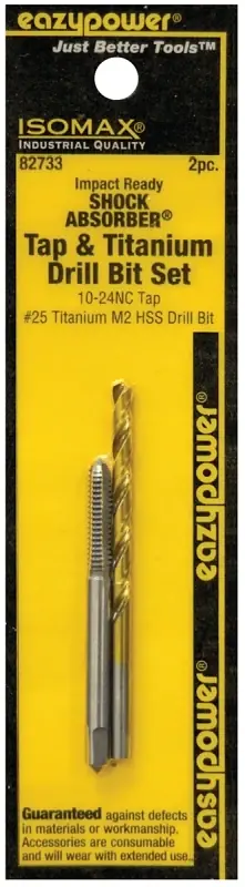 Latest Eazypower 82733 Tap and Drill Set, 10-24 Thread, Titanium
