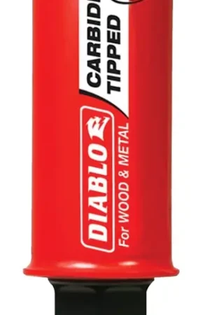 While Supplies Last Diablo DHS1063CT GP Hole Saw, 1-1/16 in Dia, 2-3/8 in D Cutting, 3/8 in Arbor, Carbide Cutting Edge
