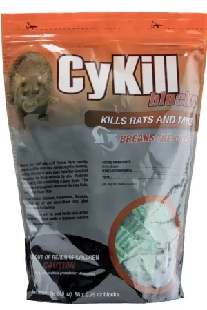 Neogen 112825 Rat and Mouse Poison Block, Solid, 4 lb, Pouch Exclusive Offer