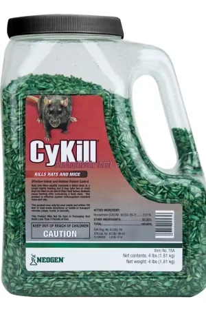 Neogen 112840 Rodenticide Bait, Granular, 4 lb, Jug Don't Miss Out