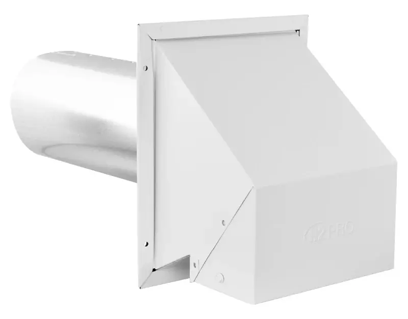 Low Price Imperial R2 Series VT0502 Exhaust and Intake Hood, 5 in Duct, Steel Hood, White Hood, Pack of 6