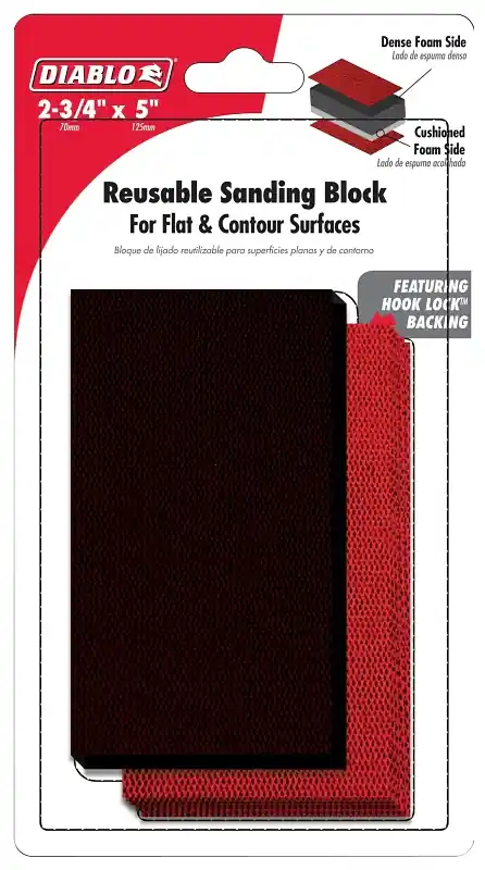 Diablo DFB234DUOH01G Reusable Hand Sanding Block, 80, 120, 220 Grit One Day Deal