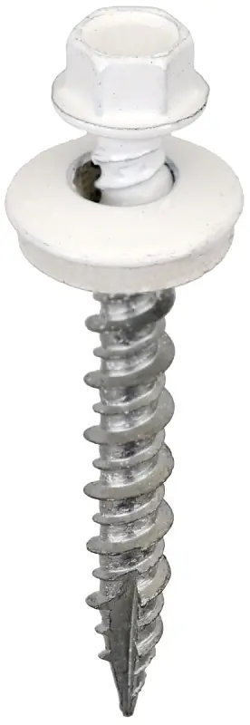 Acorn SW-MW15BW250 Screw, High-Low, Twin Lead Thread, Hex Drive, Bright White, Type 17 Point, 250/BAG Buy Direct