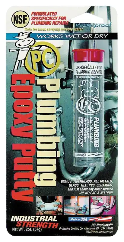 Crafted Protective Coating PC-Plumbing Series 025598 2-Part Epoxy Putty, Solid, Gray, 2 oz