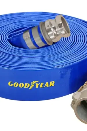 Abbott Rubber 1148-3000-50 Water Discharge Hose, 50 ft L, Male x Female Thread, PVC, Blue While Supplies Last