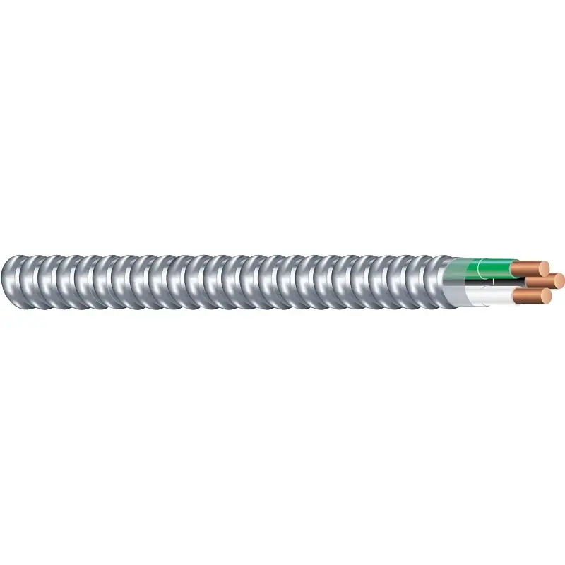 Armorlite 68579221 Decorative Armored Cable, 14 AWG Cable, 2 -Conductor, Copper Conductor, THHN/THWN Insulation Don't Miss Out