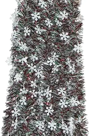 Grab Now Holidaytrims 3686434 Snowflakes Christmas Garland, 18 in L, Pack of 12