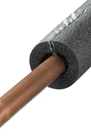 Best Seller Frost King 5P10X Tubular Pipe Insulation, 1/2 in Dia, 3 ft L, Polyethylene Foam, Black, 1/4, 1/2 in Pipe