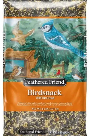 Feathered Friend Birdsnack 14390 Sunflower Seed Wild Bird Food, 5 lb, Blended, Bag Best Price