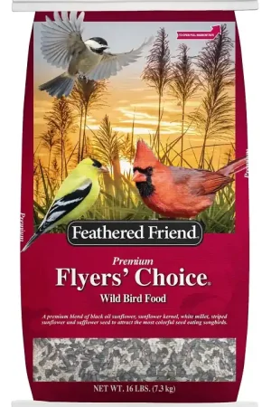Feathered Friend Flyers' Choice 14399 Safflower Seed Wild Bird Food, 16 lb, Premium, Blended, Bag Reduced Price