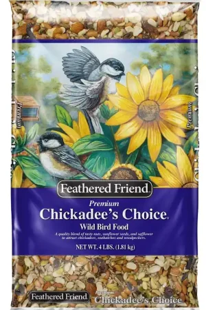 Cheap Feathered Friend Chickadee's Choice 14409 Safflower Seed Wild Bird Food, 4 lb, Blended, Bag