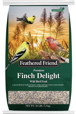 Feathered Friend Finch Delight 14412 Sunflower Kernel Wild Bird Food, 16 lb, Blended, Bag New Arrival