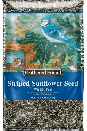 Feathered Friend 14467 Striped Sunflower Seed, 5 lb, Bag Clearance