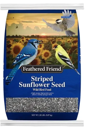 Feathered Friend 14419 Striped Sunflower Seed, 20 lb Bag Direct From Factory