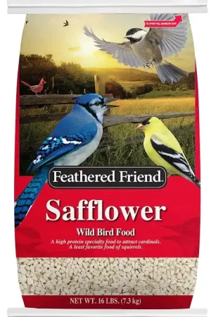 Feathered Friend 14420 Safflower Seed Wild Bird Food, Straight, Seed, 16 lb Bag Brand New