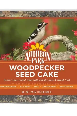 Audubon Park 14356 Black Oil Sunflower Seed Woodpecker Wild Bird Seed Cake, 2 lb, Cake, Bag Buy Direct
